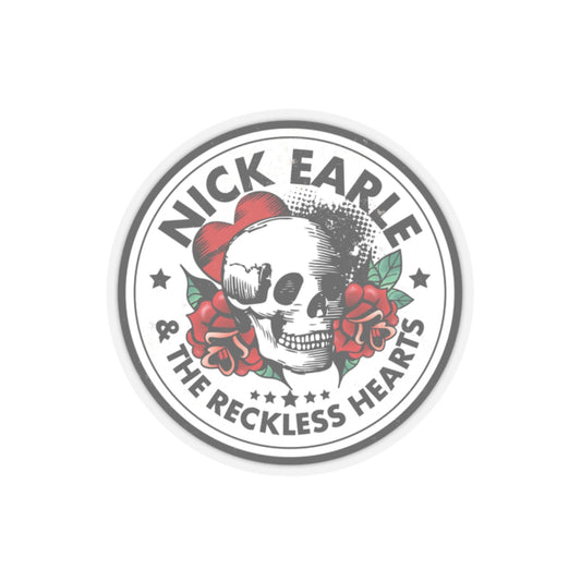 Nick Earle Skull & Roses Kiss-Cut Stickers