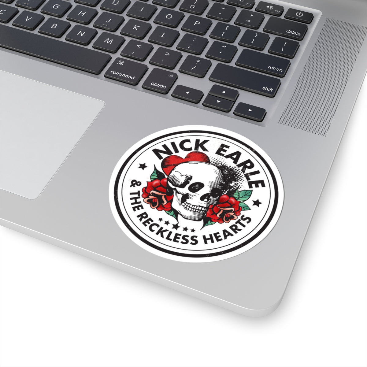 Nick Earle Skull & Roses Kiss-Cut Stickers