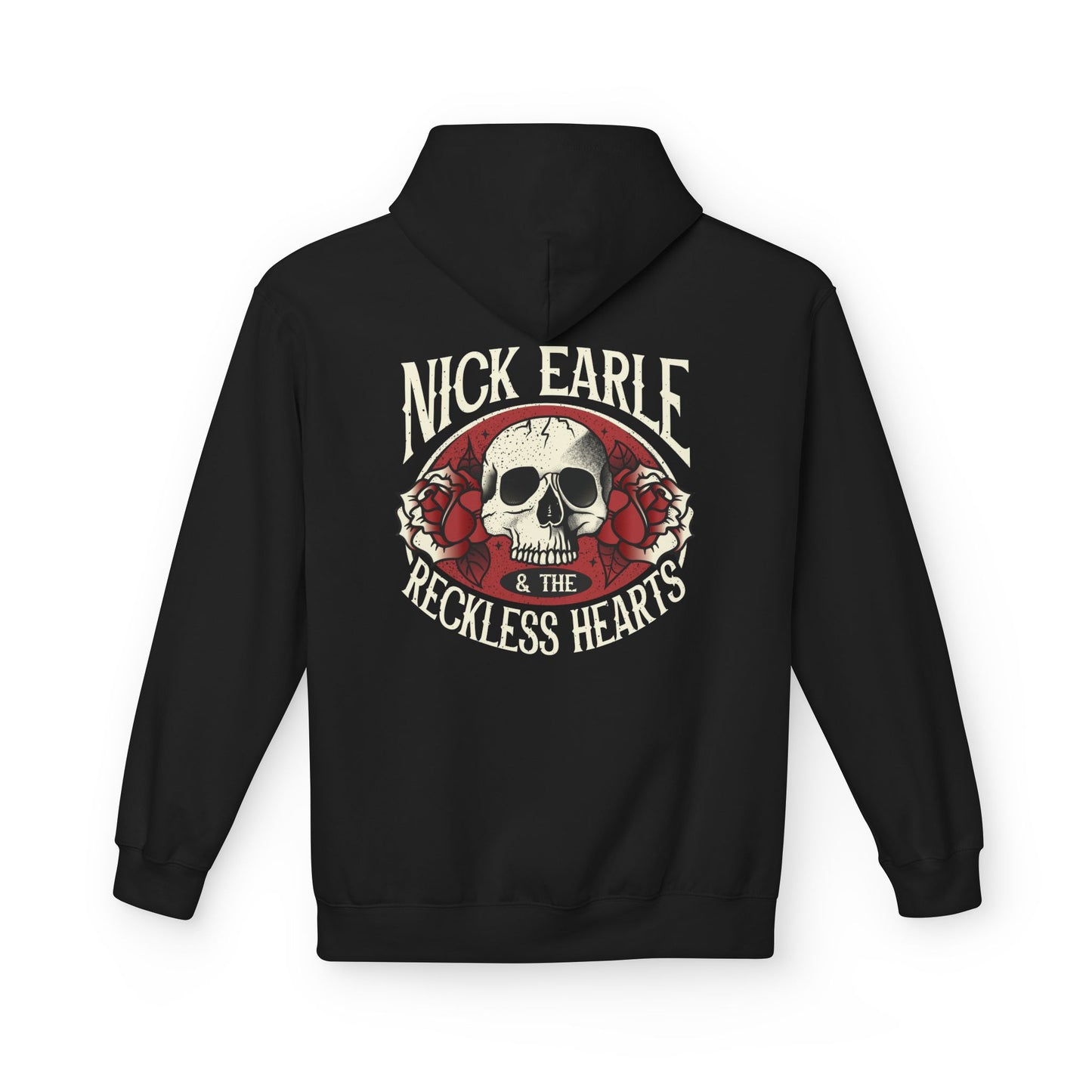 Reckless Hearts Under the Influence Hoodie — Rock & Roll Fleece Hoodie