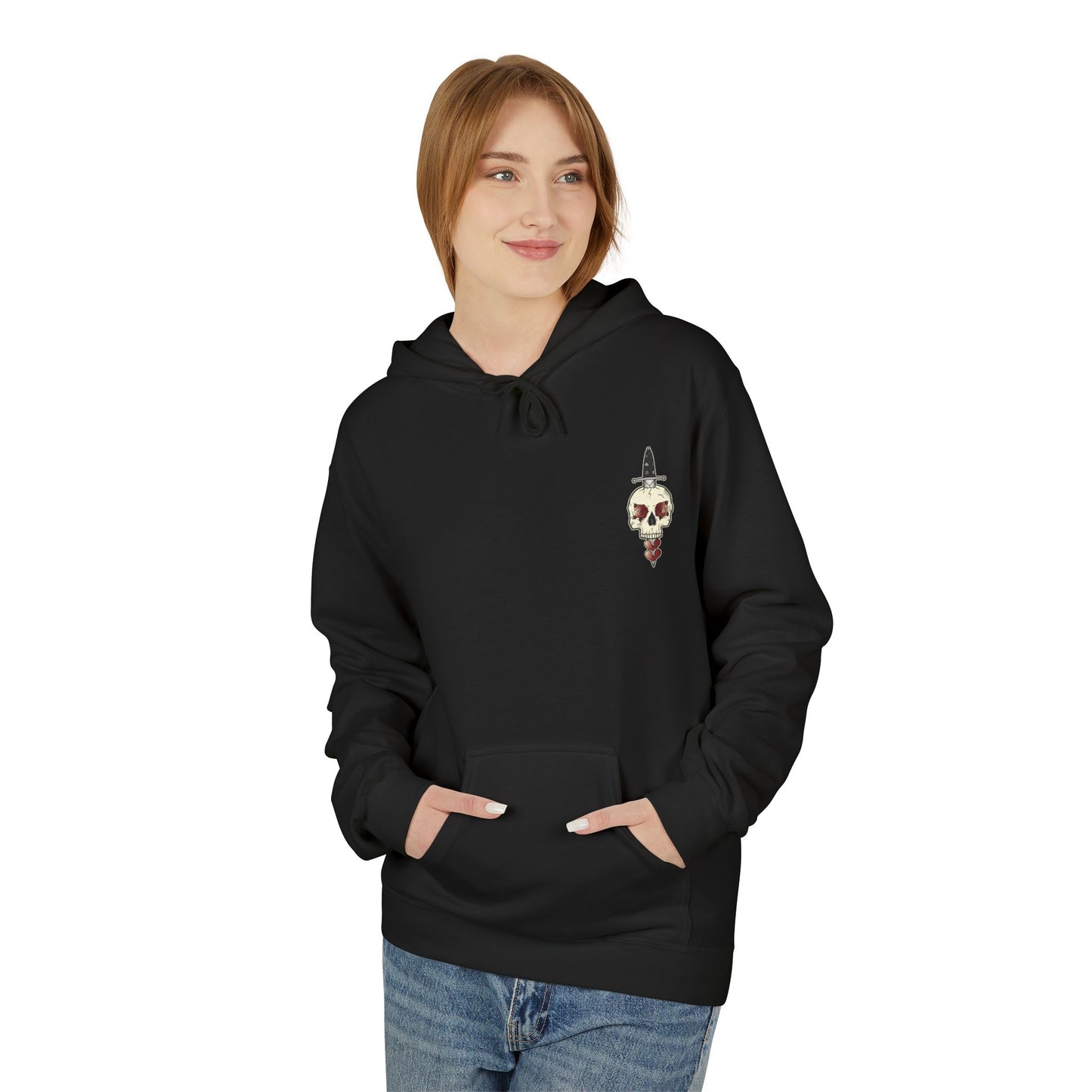 Reckless Hearts Under the Influence Hoodie — Rock & Roll Fleece Hoodie